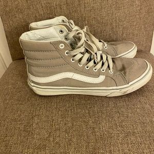 Light Gray Hightop Vans